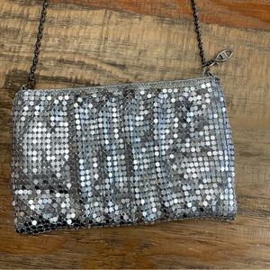 Y&S Chain Bag Silver Purse Vintage feminine prom Wedding formal
